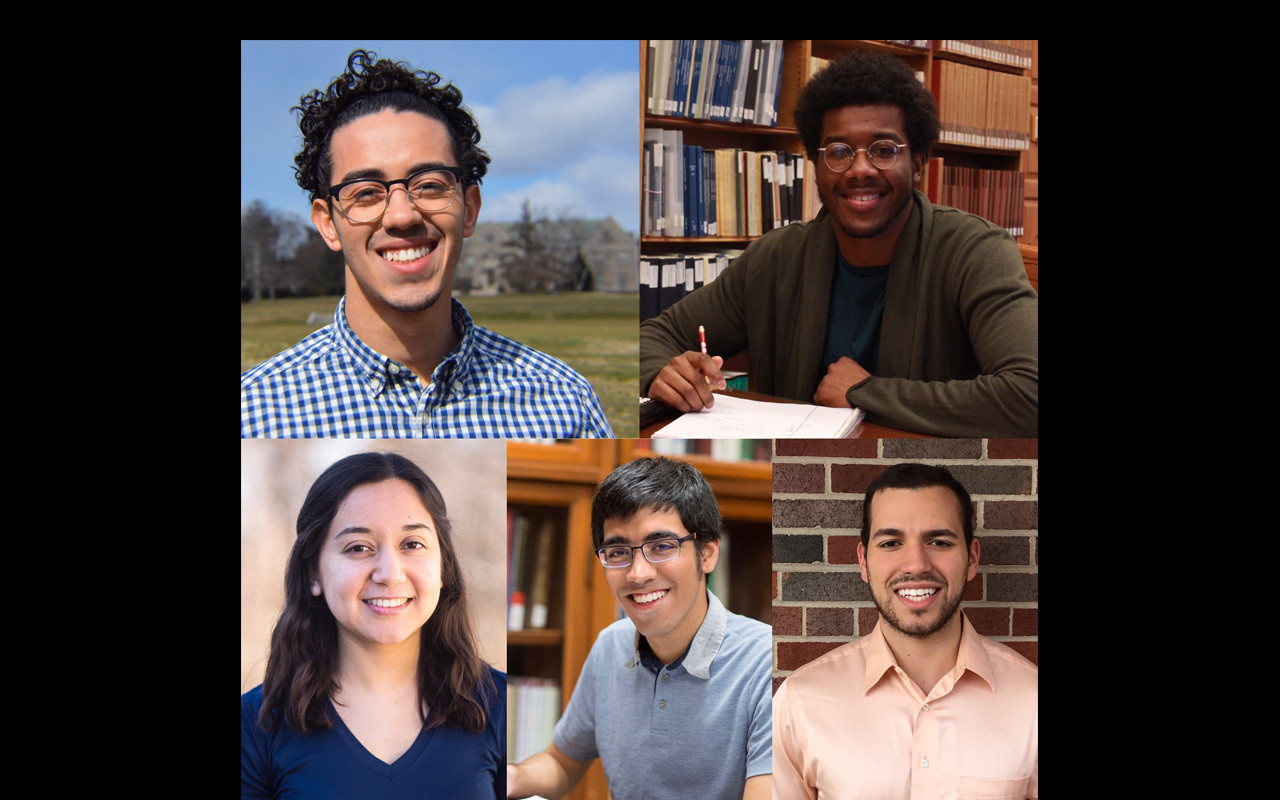 The 2017 Jeff Ubben Posse Fellows (clockwise from top left: Christian Vazquez, Daweed Abdiel, Younes Boulares, Zaakir Tameez, Paola Meza).